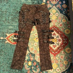 Punk Rave buckle skull pants